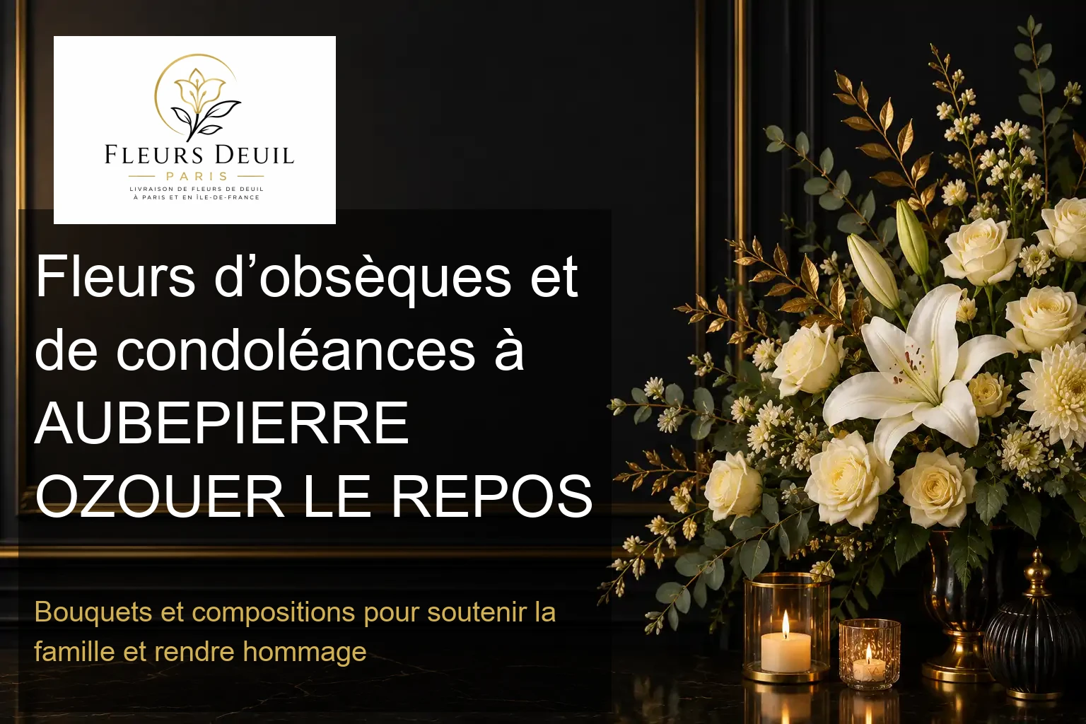 Fleurs d’obsèques et de condoléances à AUBEPIERRE OZOUER LE REPOS