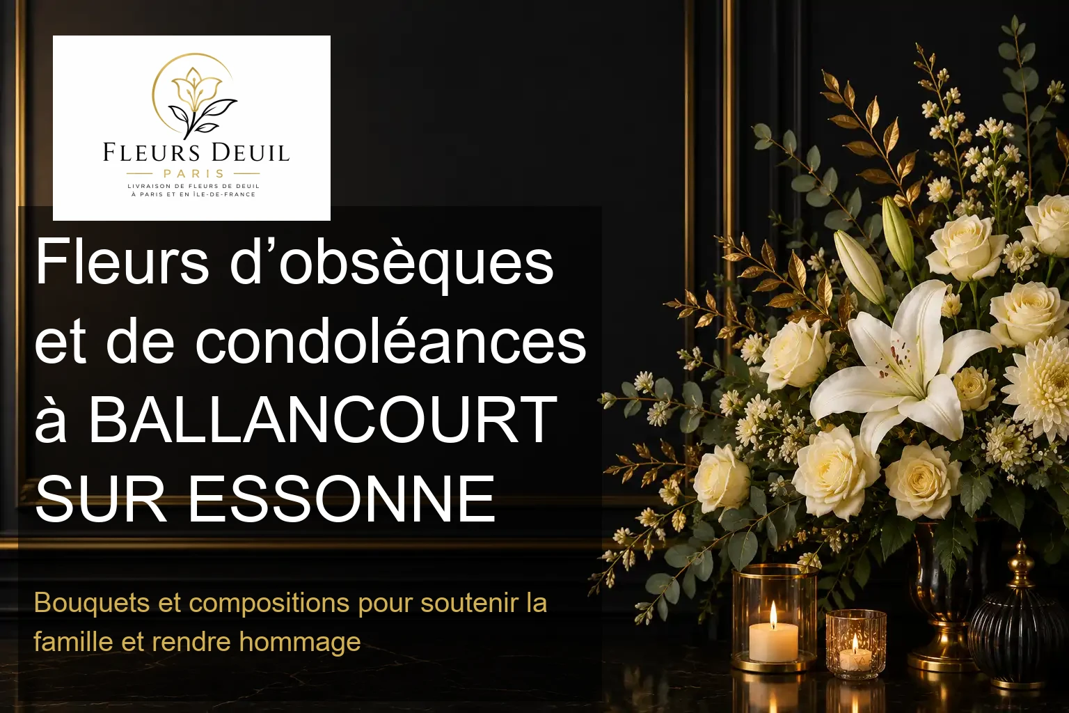 Fleurs d’obsèques et de condoléances à BALLANCOURT SUR ESSONNE