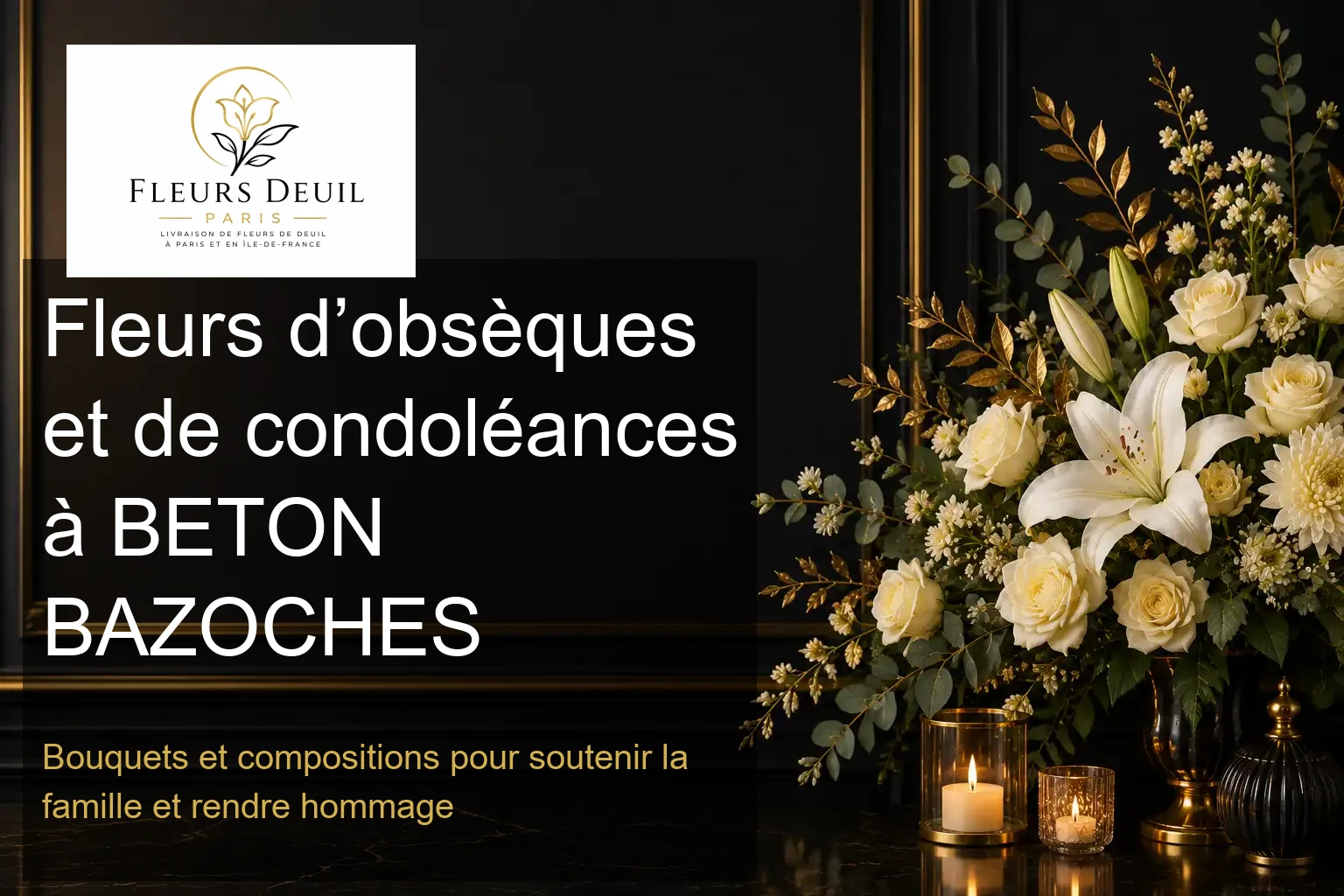 Fleurs d’obsèques et de condoléances à BETON BAZOCHES