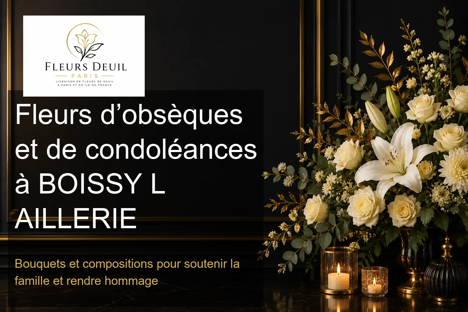 Fleurs d’obsèques et de condoléances à BOISSY L AILLERIE