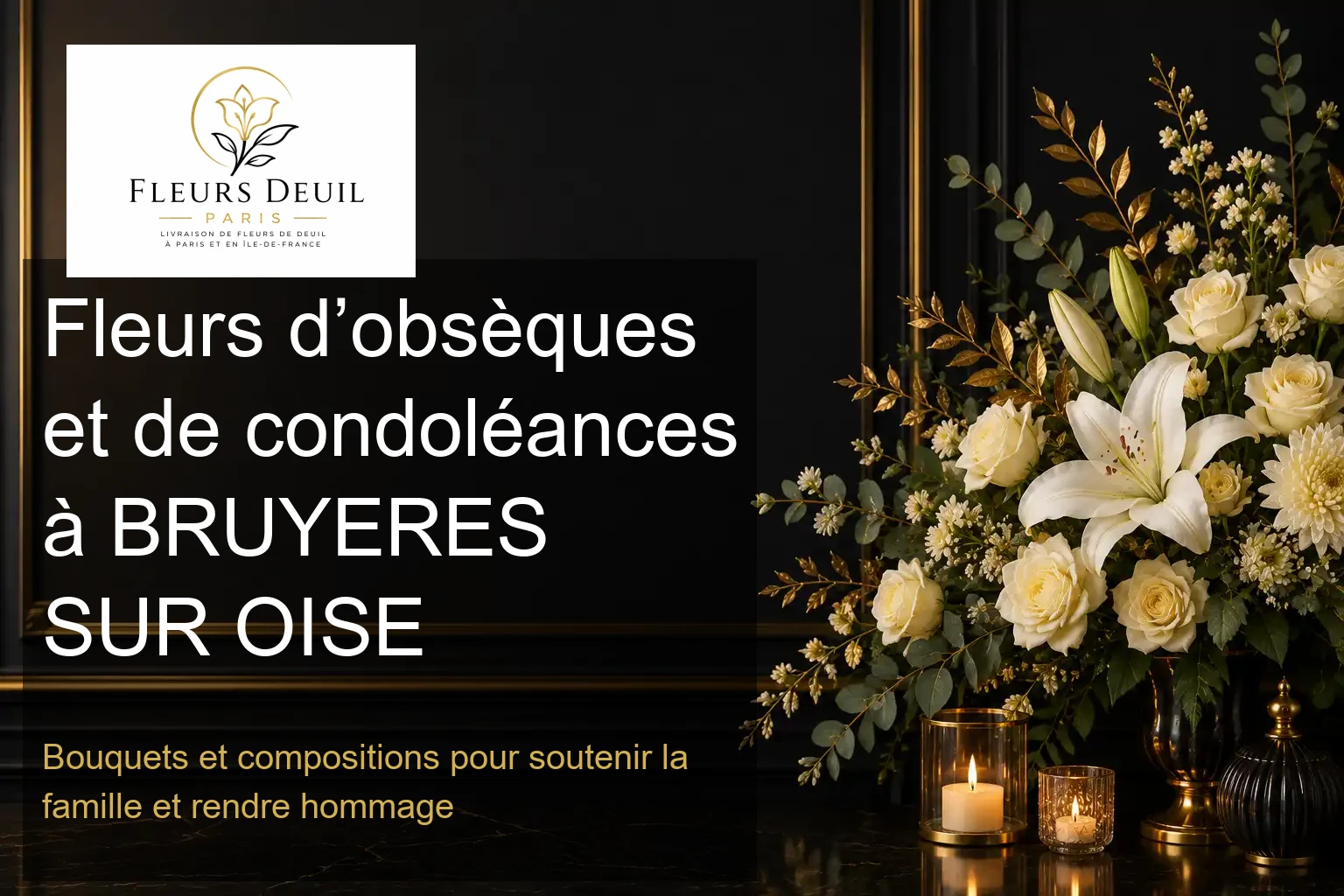 Fleurs d’obsèques et de condoléances à BRUYERES SUR OISE