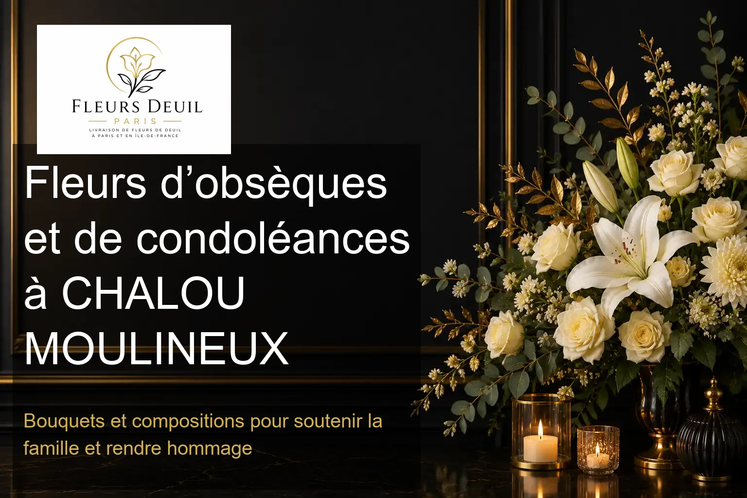 Fleurs d’obsèques et de condoléances à CHALOU MOULINEUX