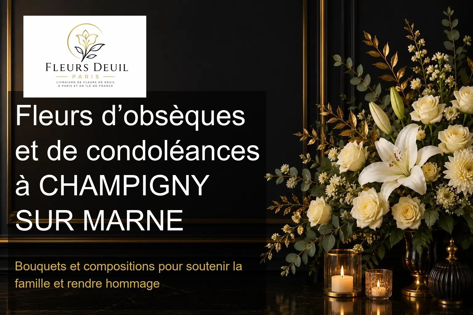 Fleurs d’obsèques et de condoléances à CHAMPIGNY SUR MARNE