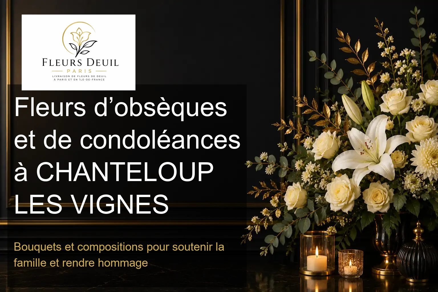 Fleurs d’obsèques et de condoléances à CHANTELOUP LES VIGNES