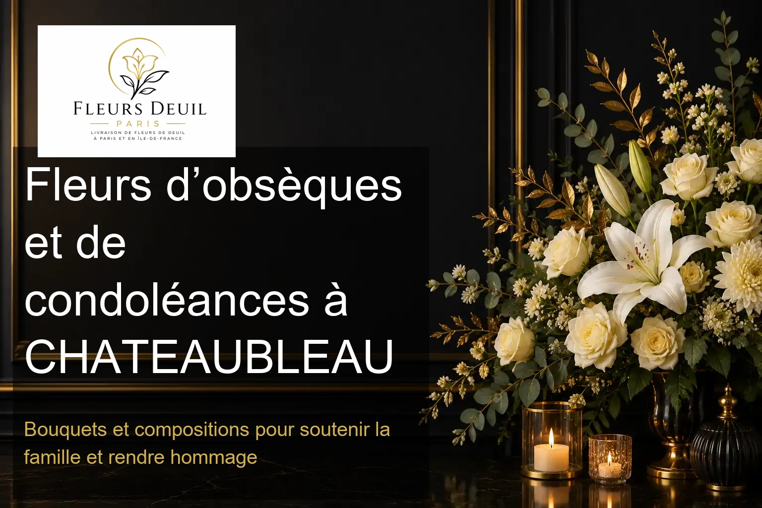 Fleurs d’obsèques et de condoléances à CHATEAUBLEAU