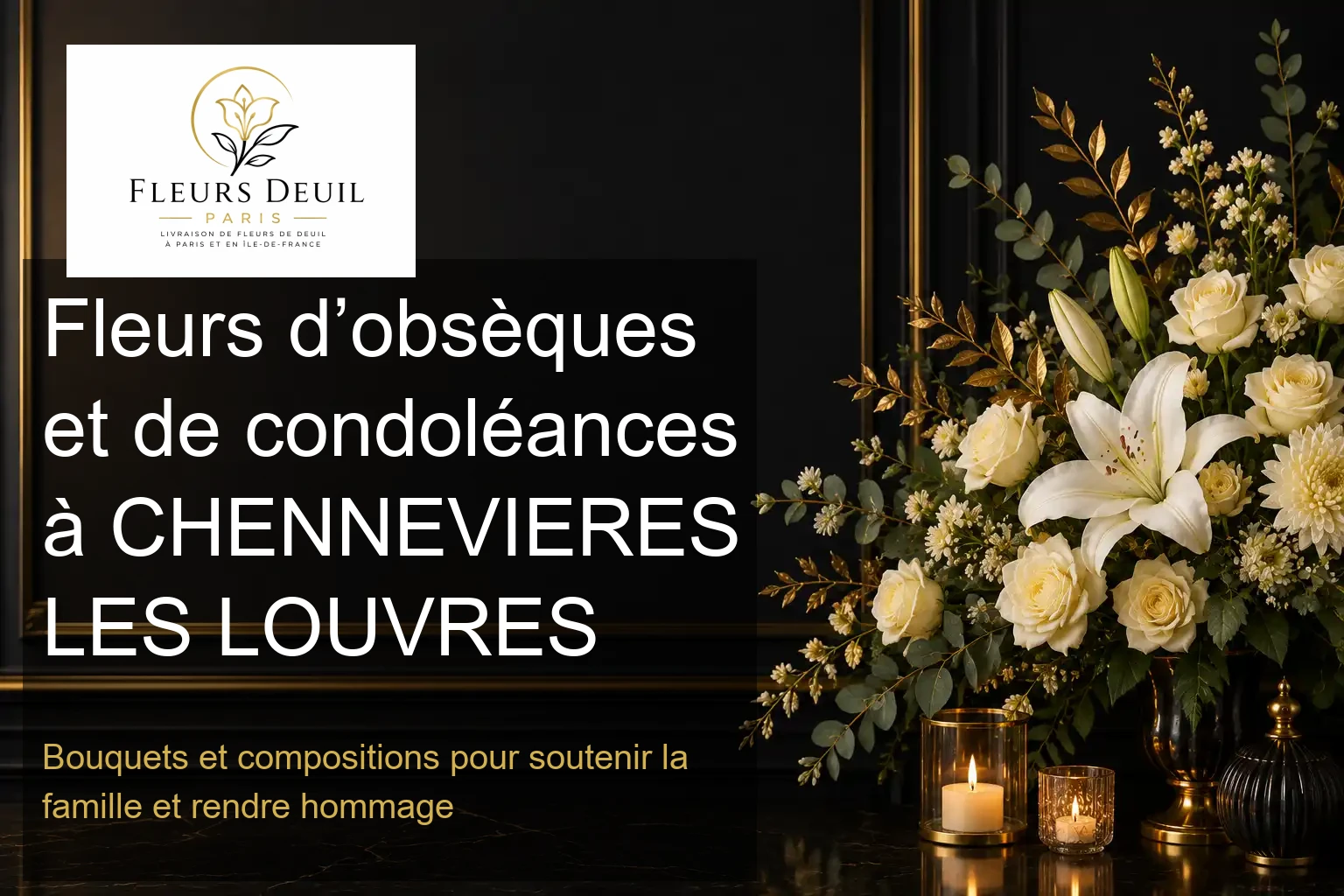 Fleurs d’obsèques et de condoléances à CHENNEVIERES LES LOUVRES