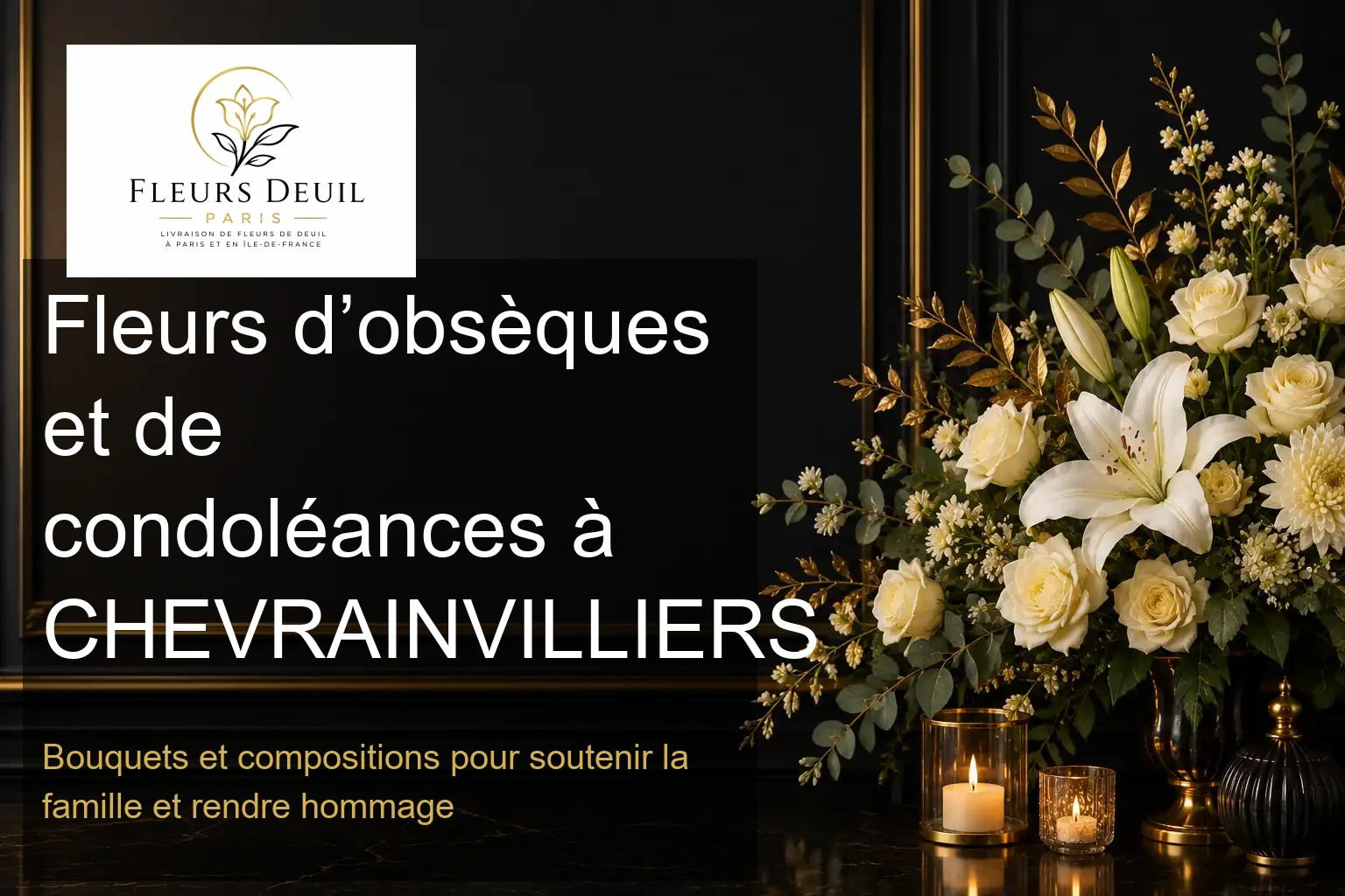 Fleurs d’obsèques et de condoléances à CHEVRAINVILLIERS
