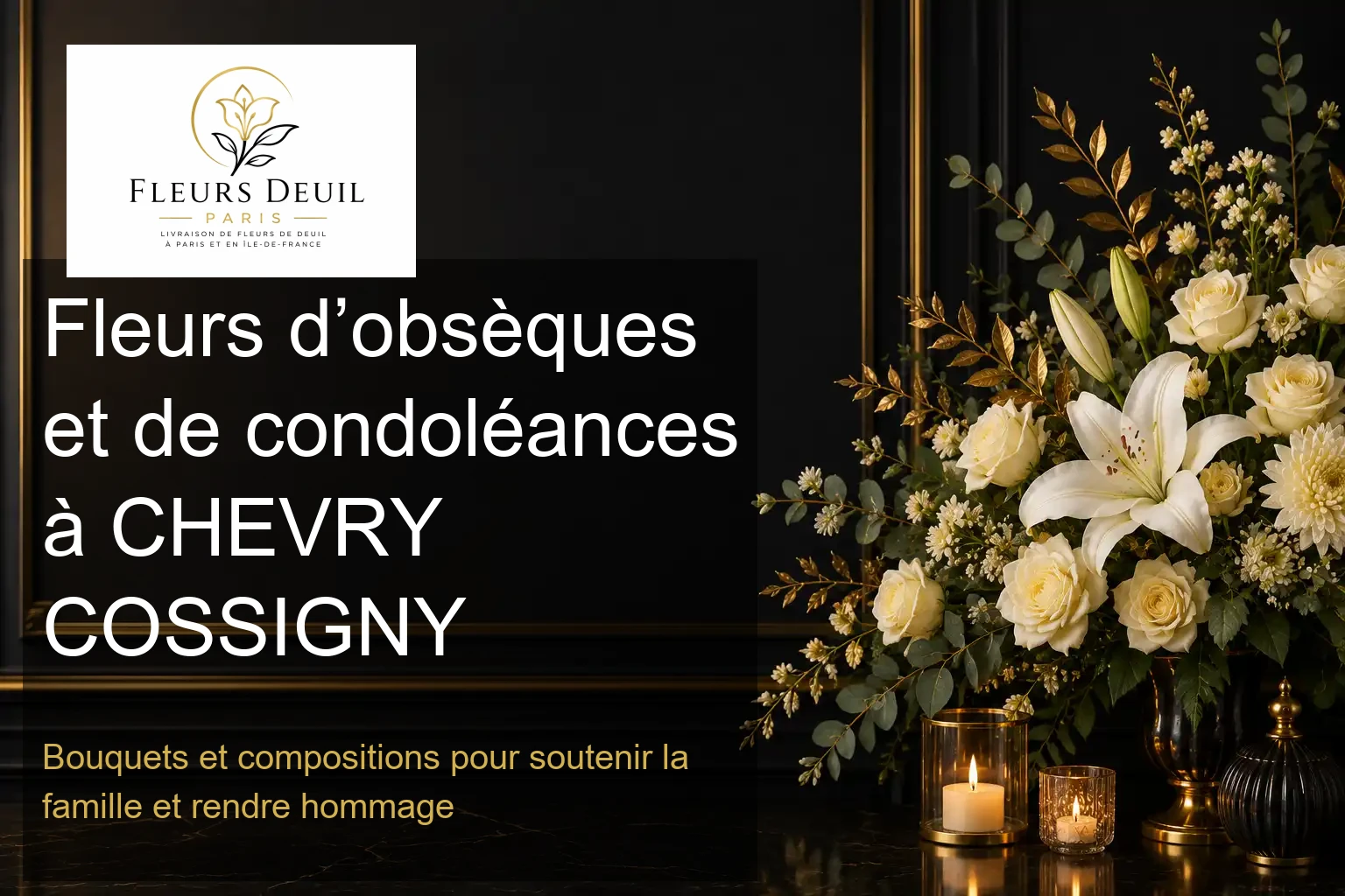 Fleurs d’obsèques et de condoléances à CHEVRY COSSIGNY