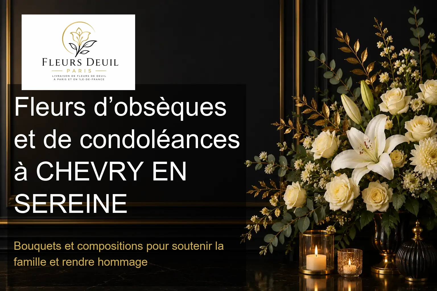 Fleurs d’obsèques et de condoléances à CHEVRY EN SEREINE