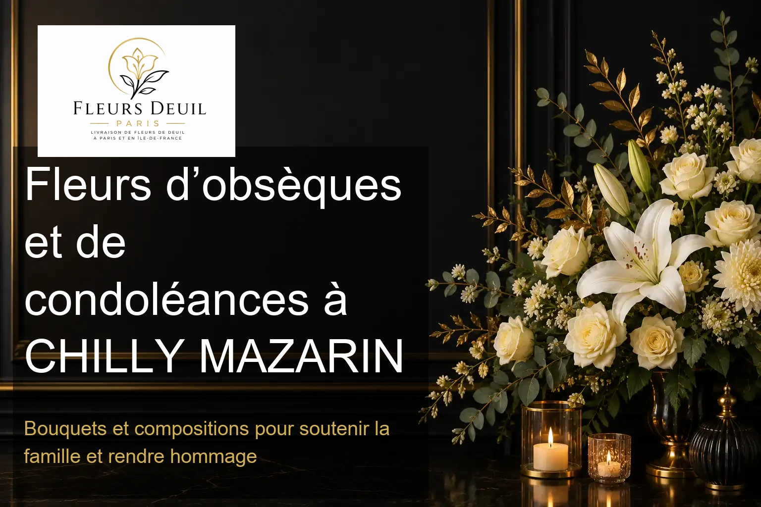 Fleurs d’obsèques et de condoléances à CHILLY MAZARIN