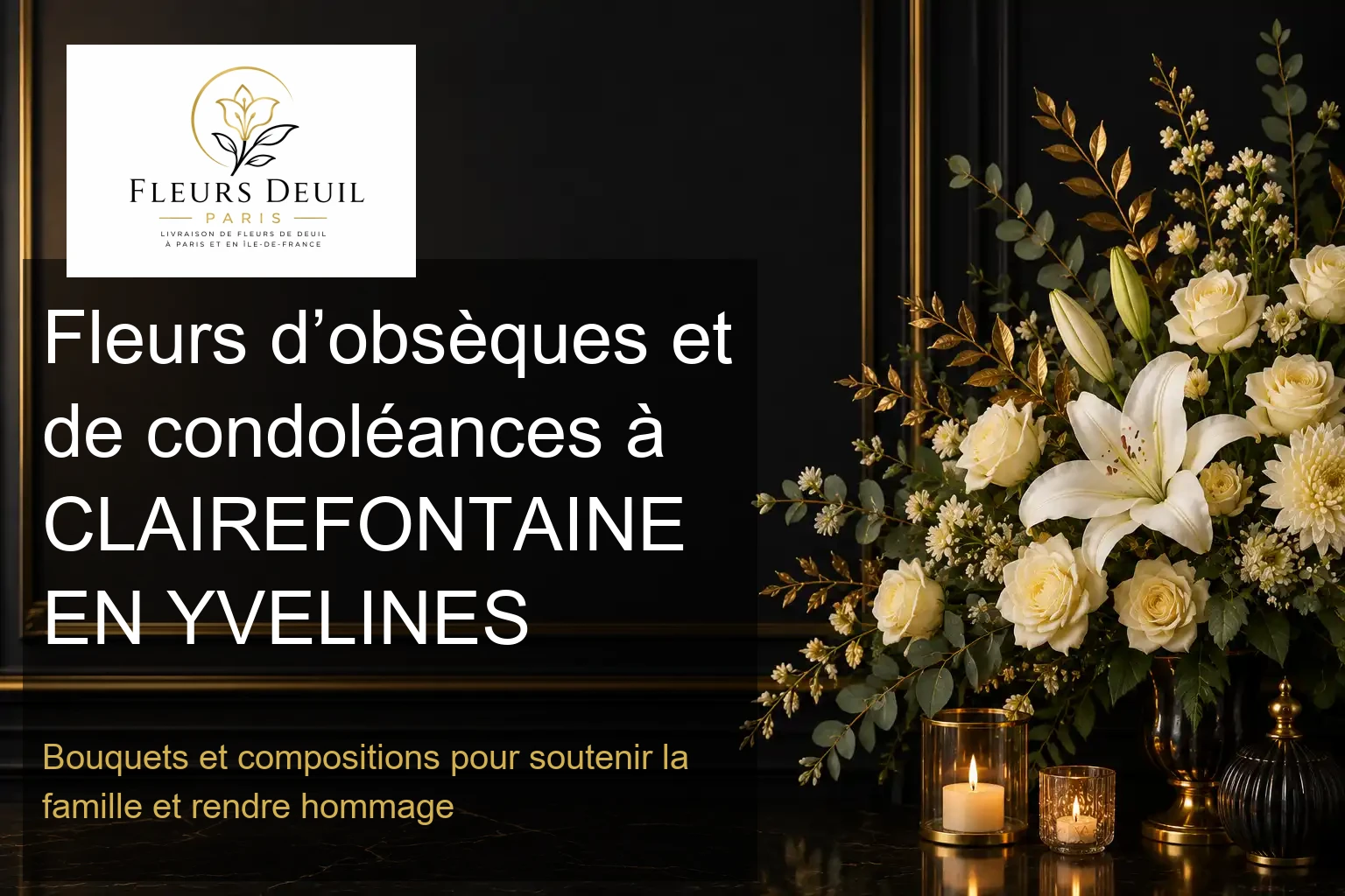 Fleurs d’obsèques et de condoléances à CLAIREFONTAINE EN YVELINES
