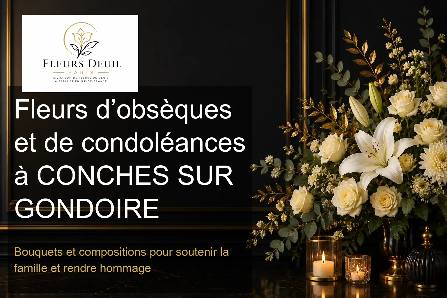 Fleurs d’obsèques et de condoléances à CONCHES SUR GONDOIRE