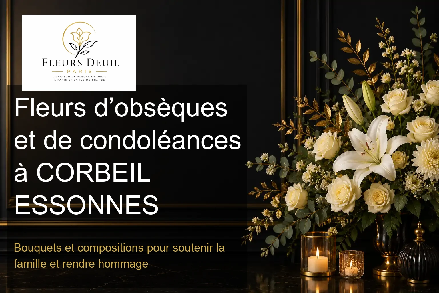 Fleurs d’obsèques et de condoléances à CORBEIL ESSONNES