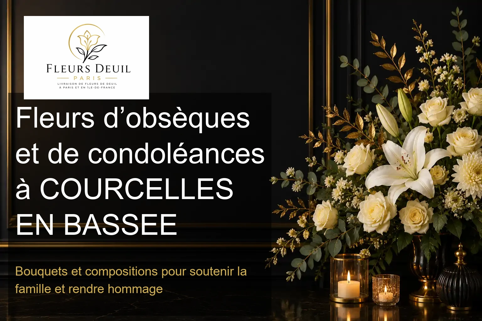 Fleurs d’obsèques et de condoléances à COURCELLES EN BASSEE