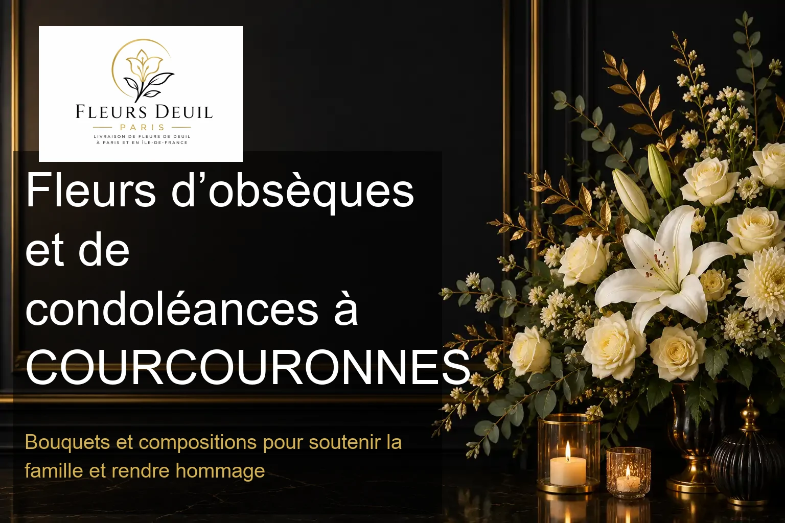 Fleurs d’obsèques et de condoléances à COURCOURONNES