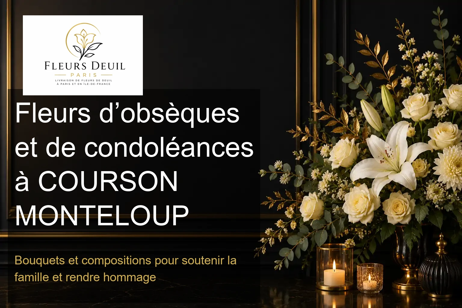 Fleurs d’obsèques et de condoléances à COURSON MONTELOUP