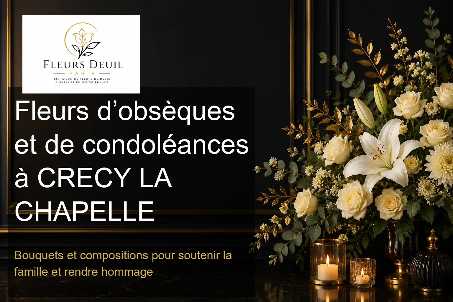 Fleurs d’obsèques et de condoléances à CRECY LA CHAPELLE