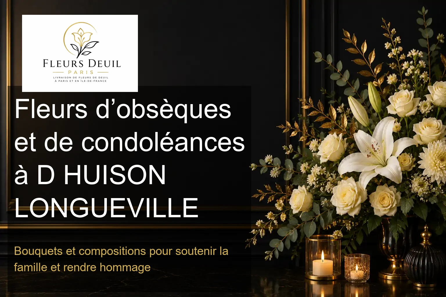 Fleurs d’obsèques et de condoléances à D HUISON LONGUEVILLE