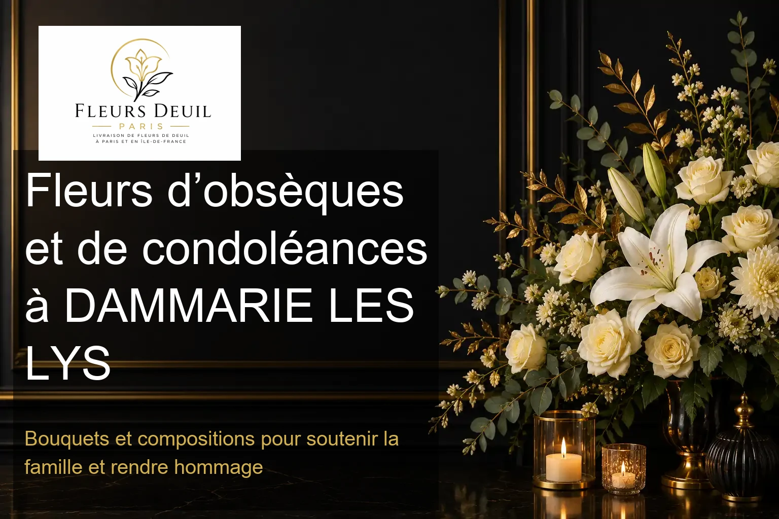 Fleurs d’obsèques et de condoléances à DAMMARIE LES LYS