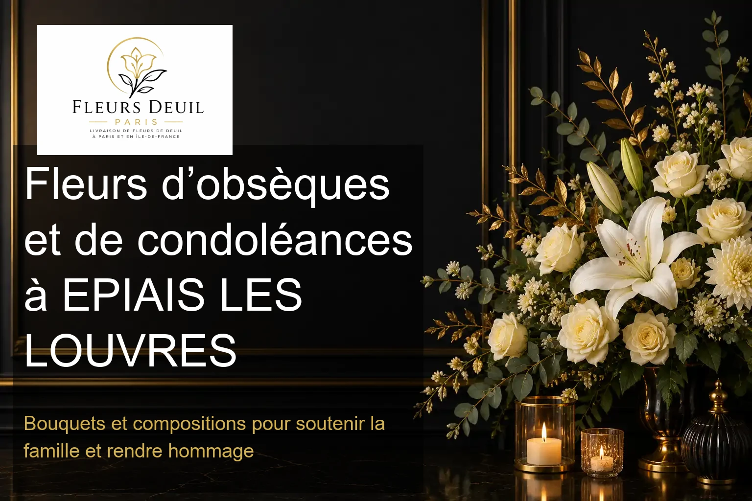 Fleurs d’obsèques et de condoléances à EPIAIS LES LOUVRES