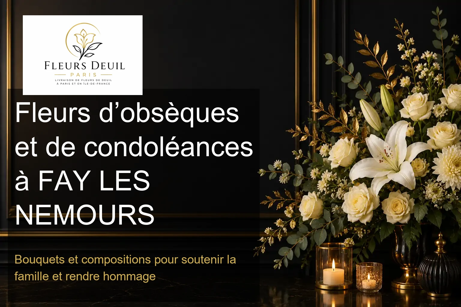 Fleurs d’obsèques et de condoléances à FAY LES NEMOURS