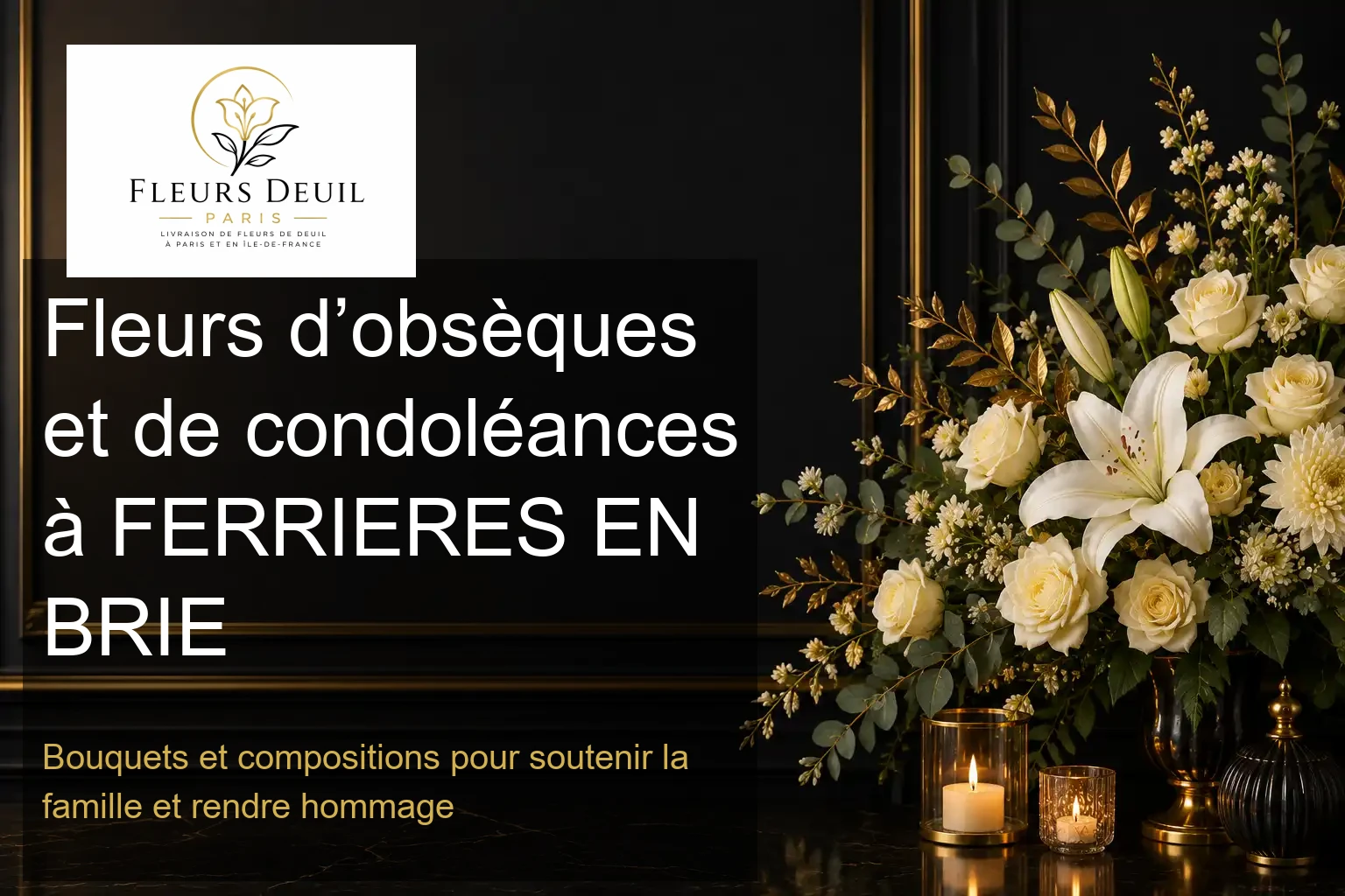 Fleurs d’obsèques et de condoléances à FERRIERES EN BRIE