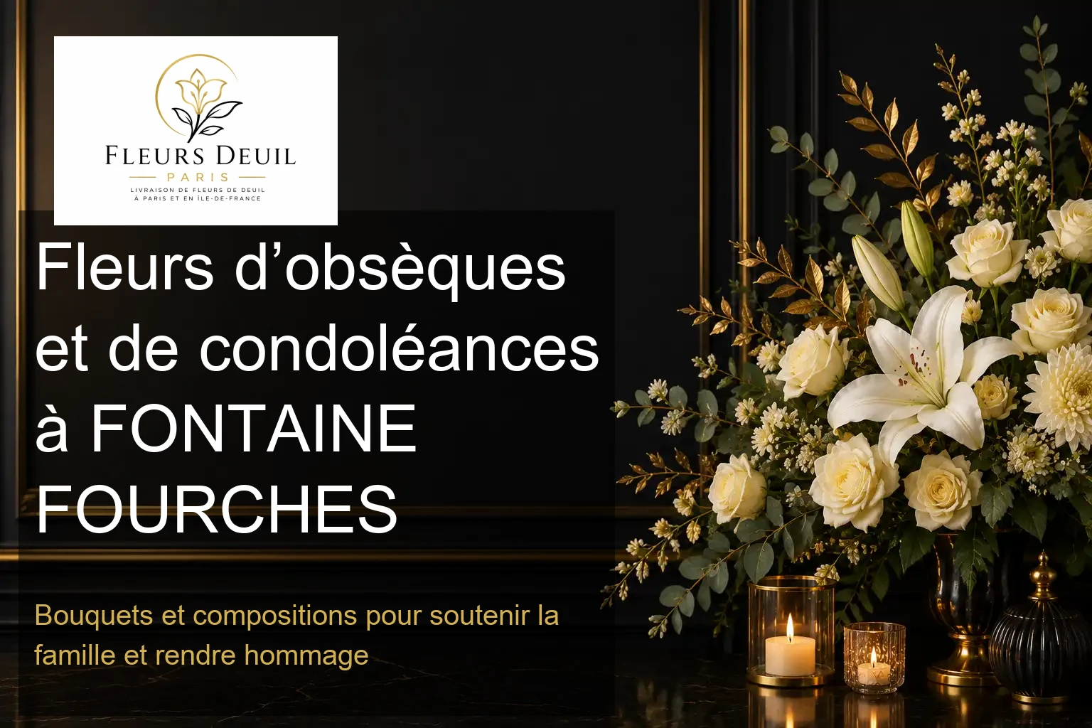 Fleurs d’obsèques et de condoléances à FONTAINE FOURCHES