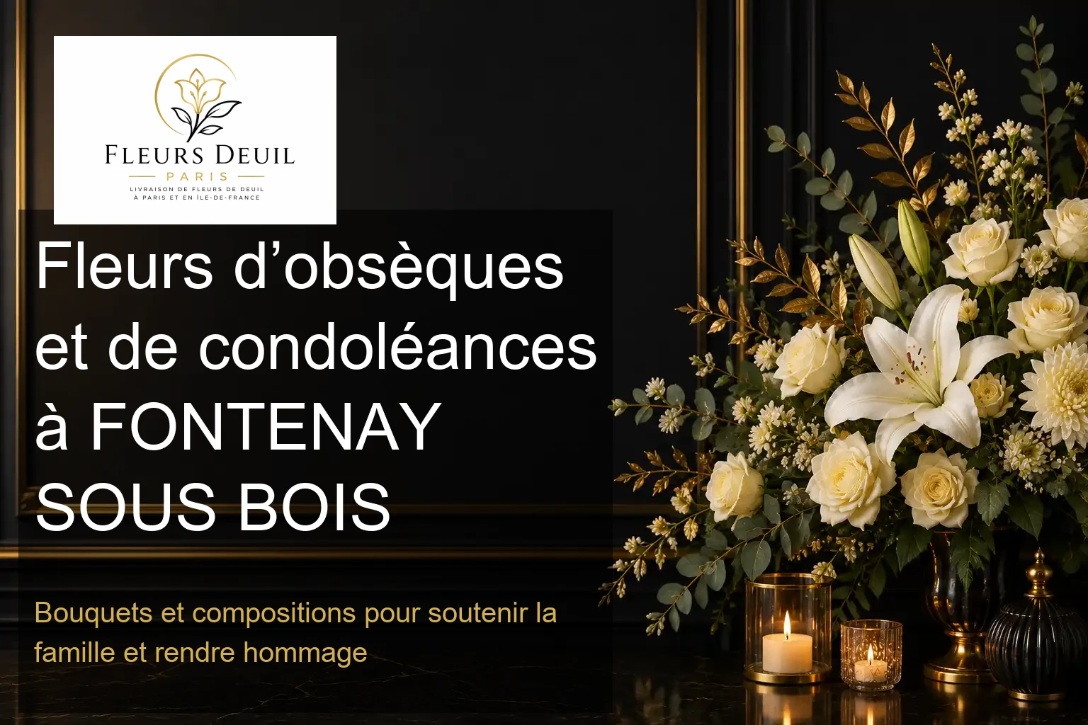 Fleurs d’obsèques et de condoléances à FONTENAY SOUS BOIS