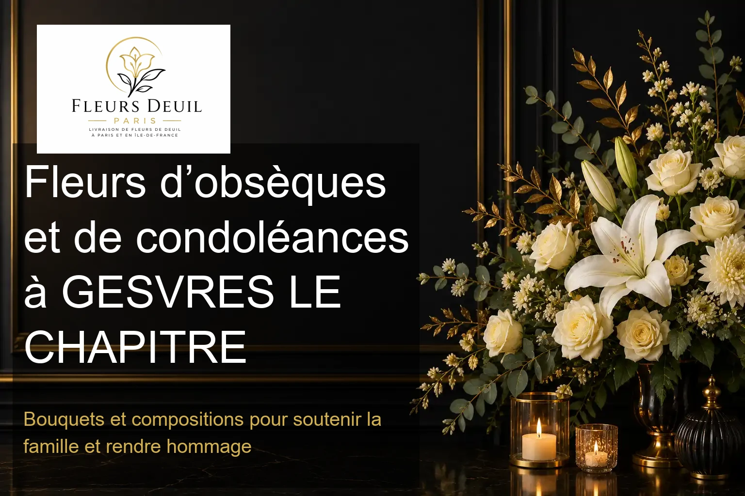 Fleurs d’obsèques et de condoléances à GESVRES LE CHAPITRE