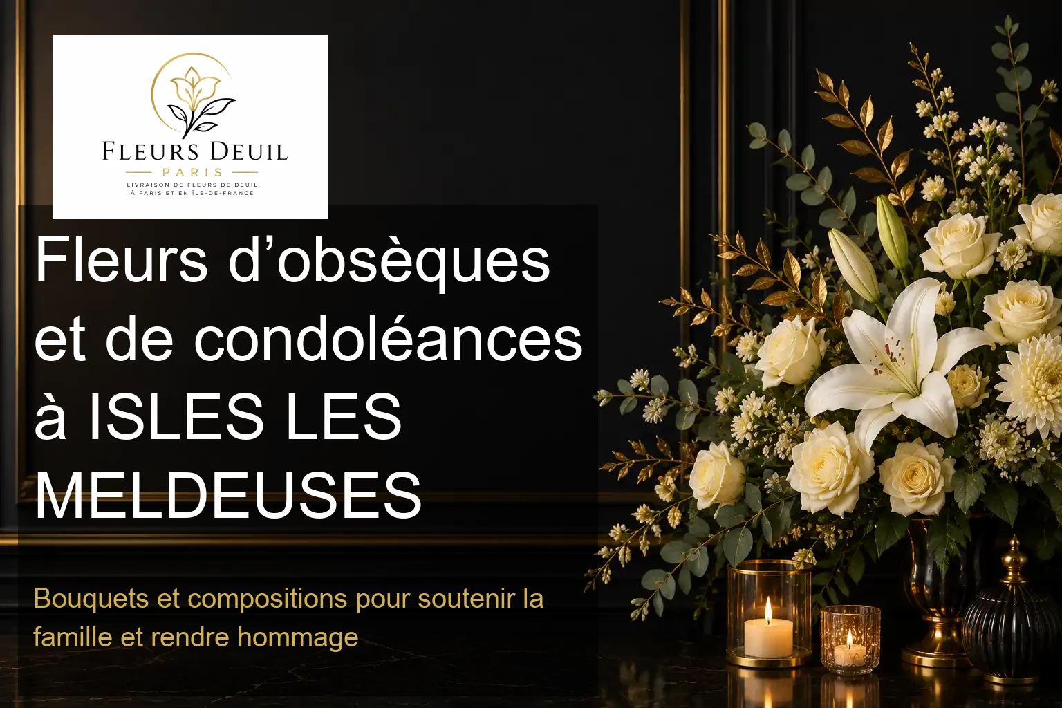 Fleurs d’obsèques et de condoléances à ISLES LES MELDEUSES