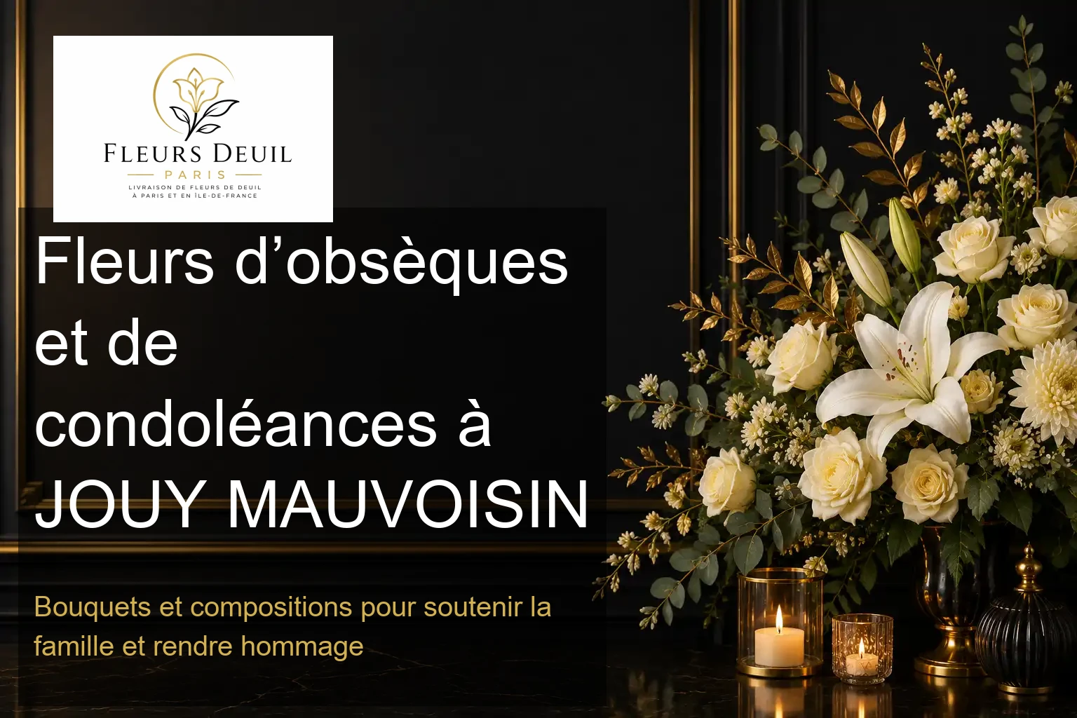 Fleurs d’obsèques et de condoléances à JOUY MAUVOISIN
