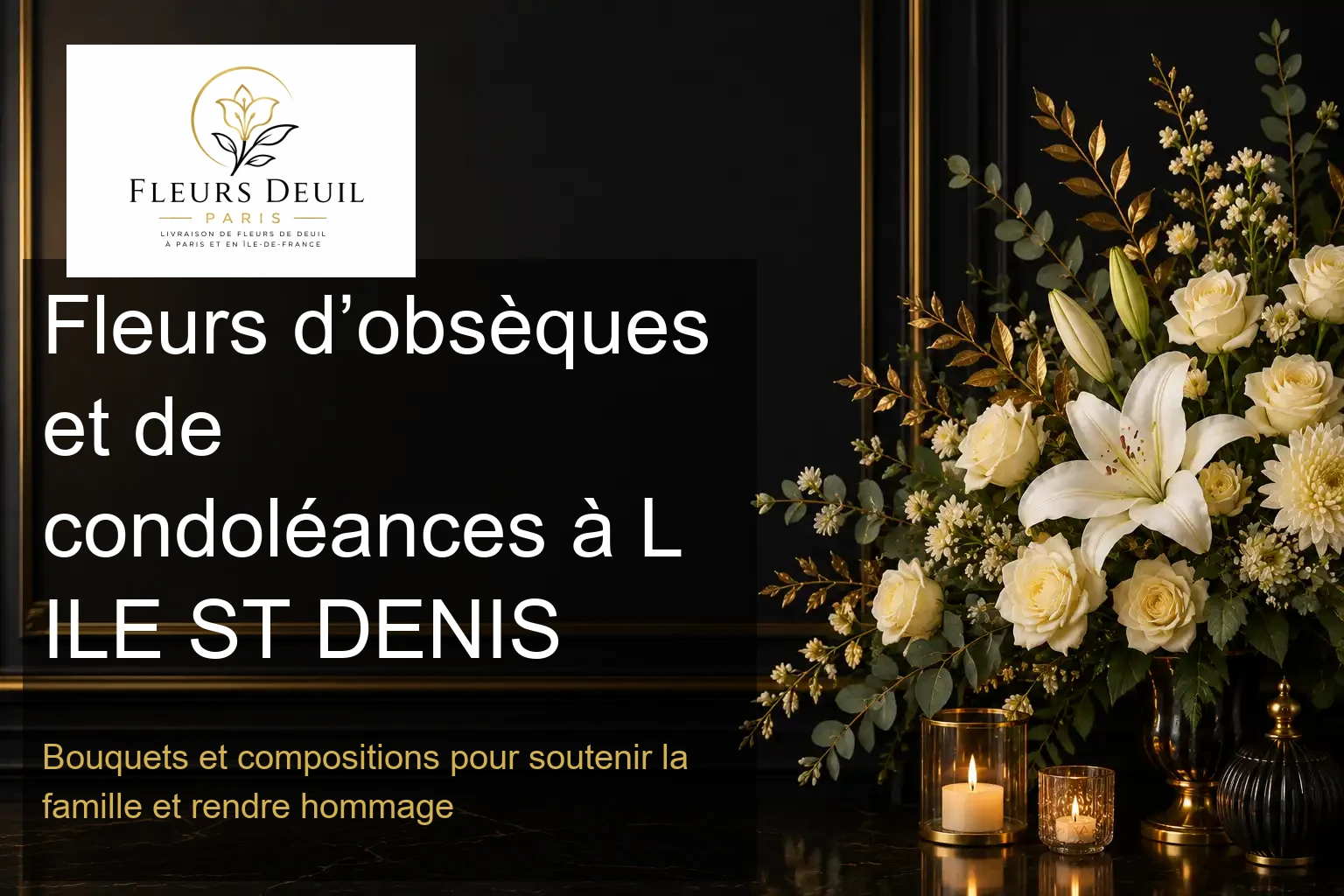 Fleurs d’obsèques et de condoléances à L ILE ST DENIS