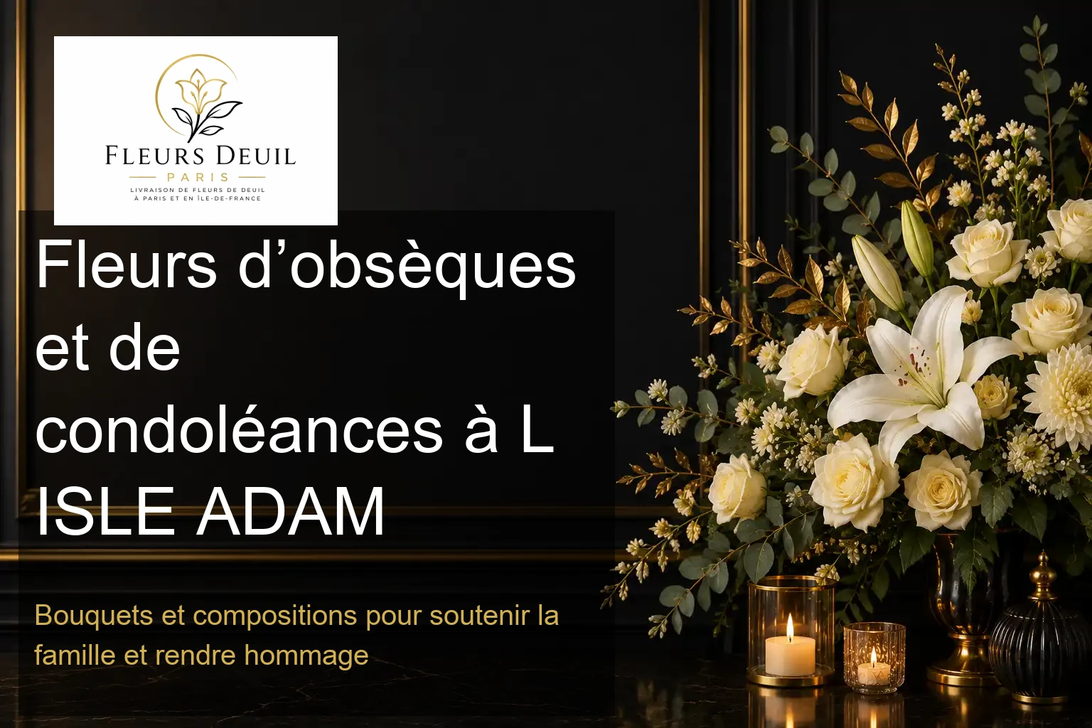 Fleurs d’obsèques et de condoléances à L ISLE ADAM