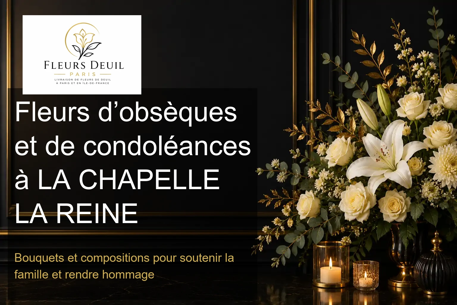 Fleurs d’obsèques et de condoléances à LA CHAPELLE LA REINE