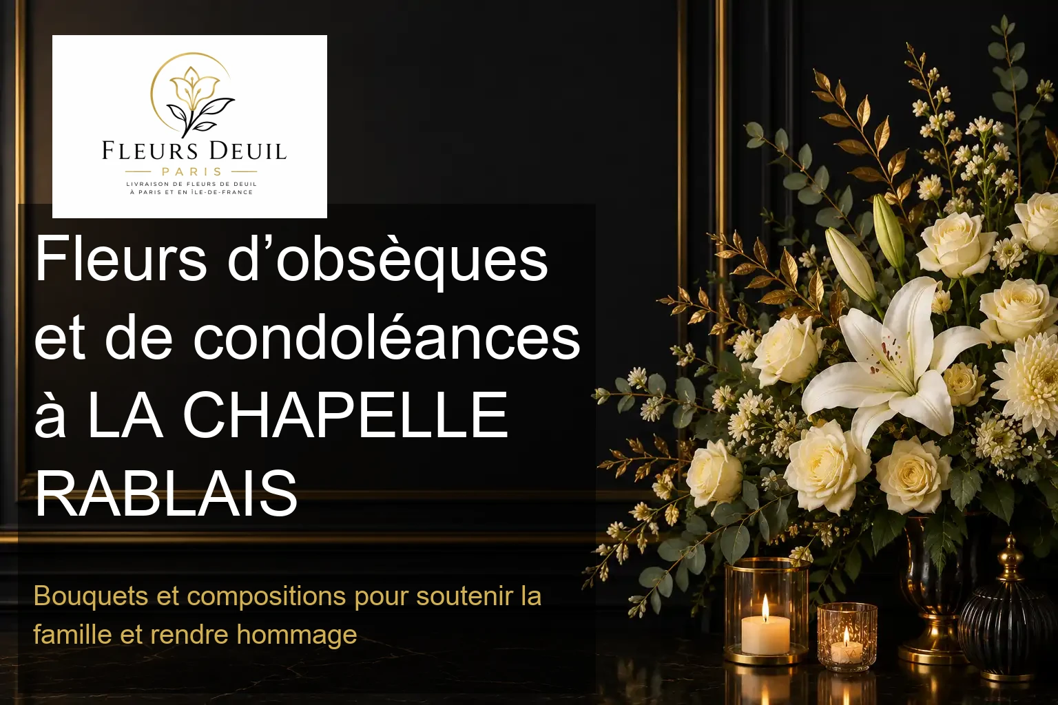 Fleurs d’obsèques et de condoléances à LA CHAPELLE RABLAIS