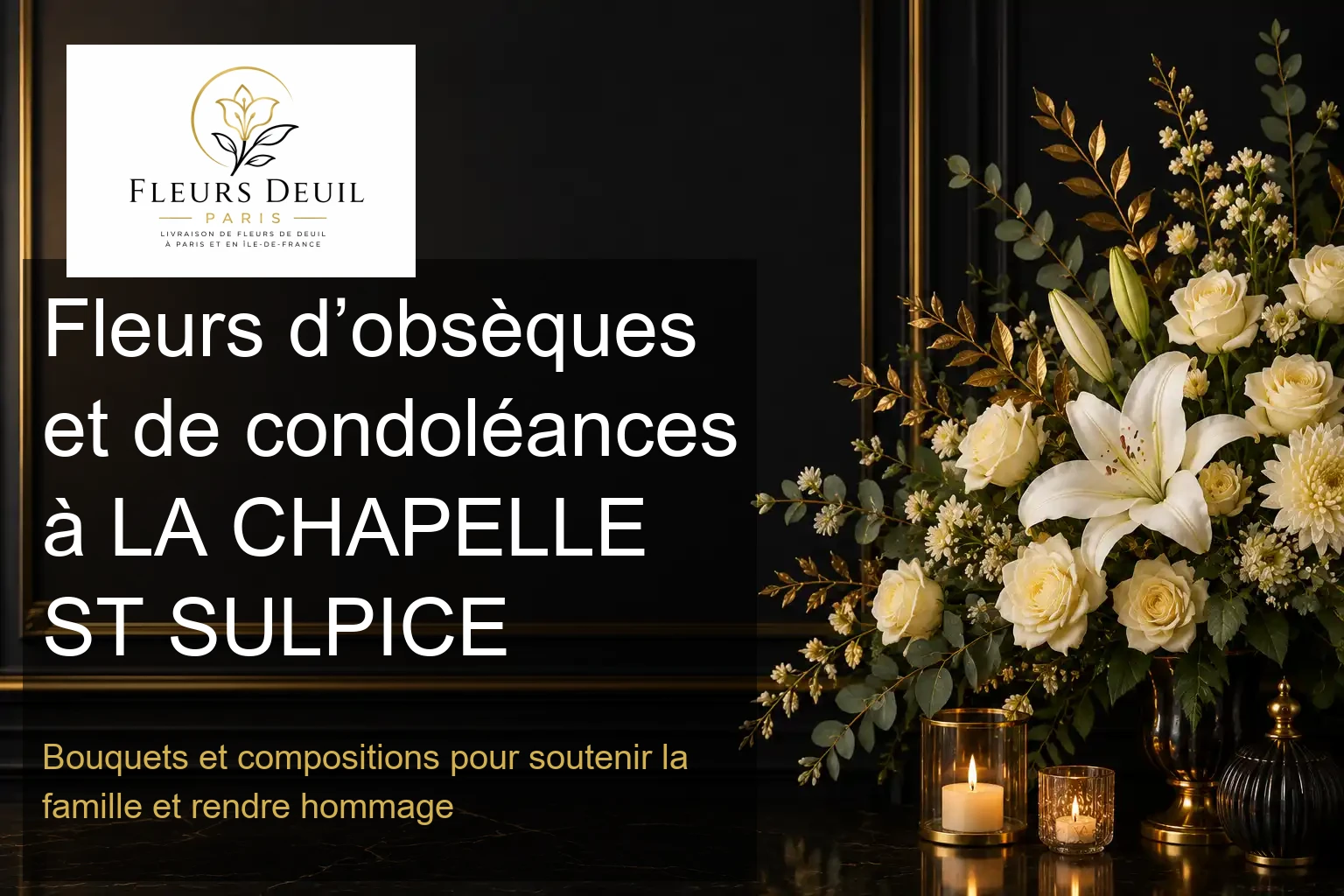 Fleurs d’obsèques et de condoléances à LA CHAPELLE ST SULPICE