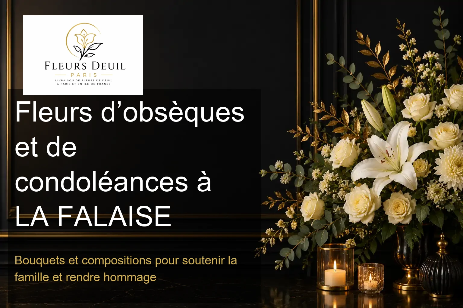 Fleurs d’obsèques et de condoléances à LA FALAISE