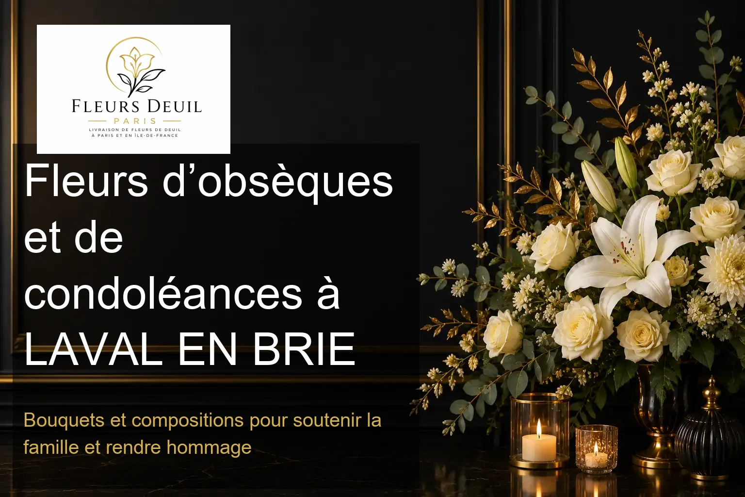 Fleurs d’obsèques et de condoléances à LAVAL EN BRIE