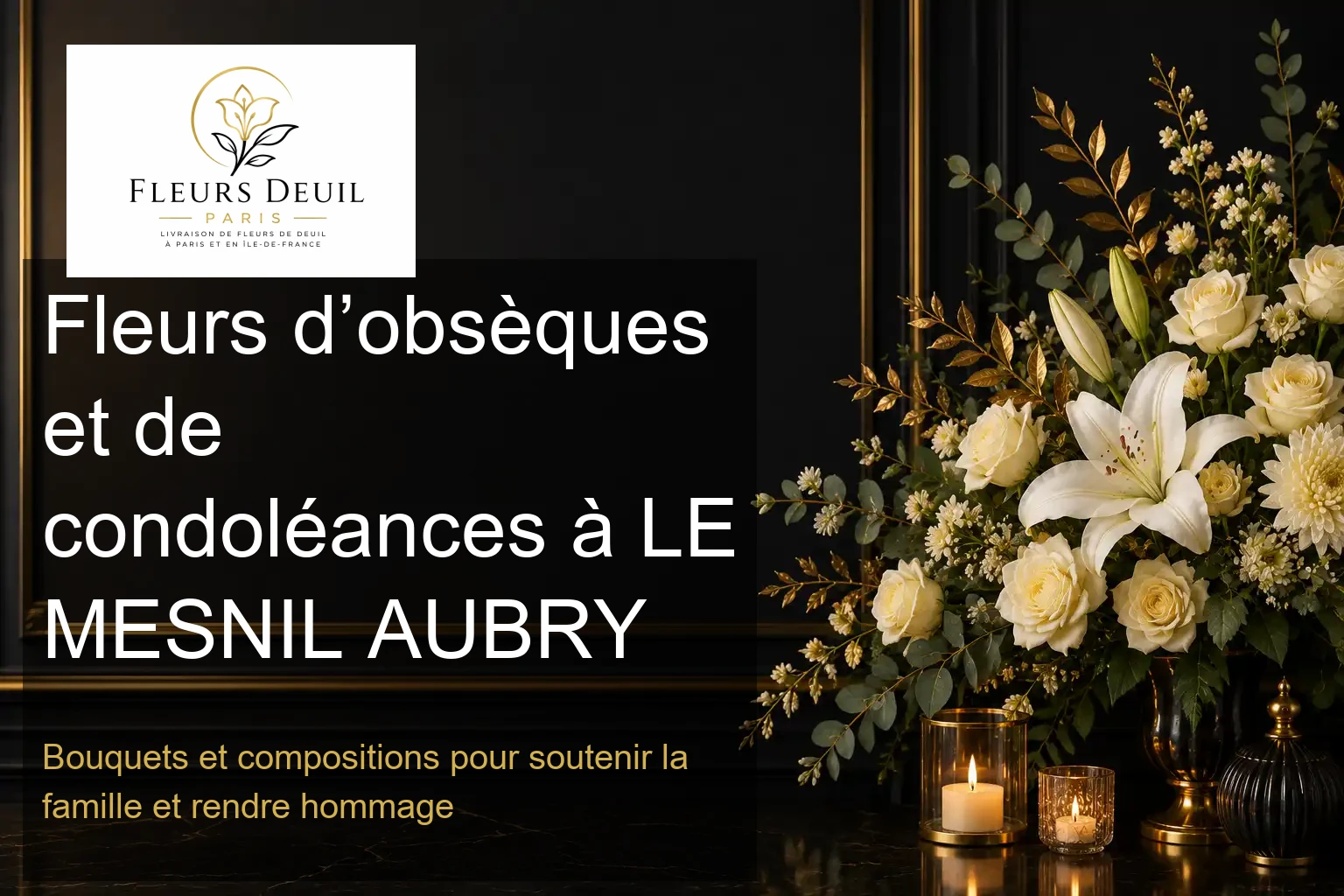 Fleurs d’obsèques et de condoléances à LE MESNIL AUBRY