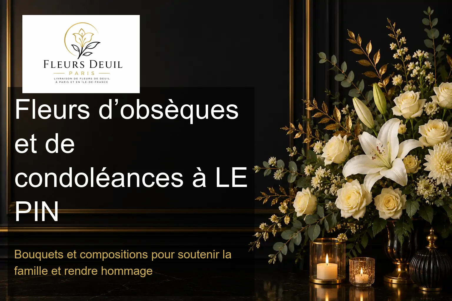 Fleurs d’obsèques et de condoléances à LE PIN