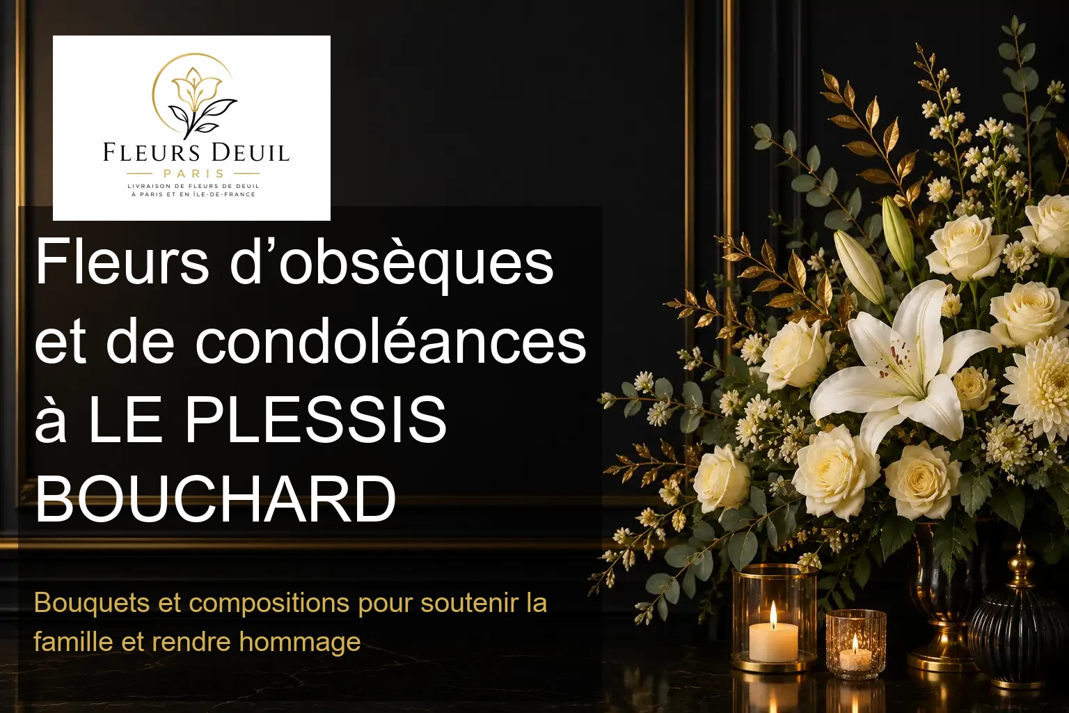Fleurs d’obsèques et de condoléances à LE PLESSIS BOUCHARD