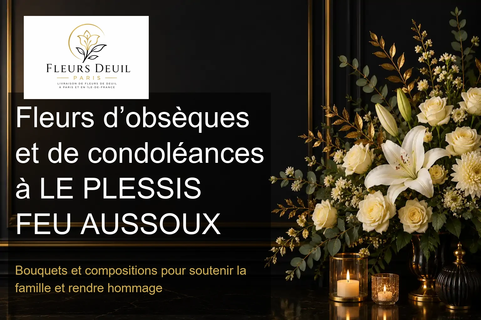 Fleurs d’obsèques et de condoléances à LE PLESSIS FEU AUSSOUX