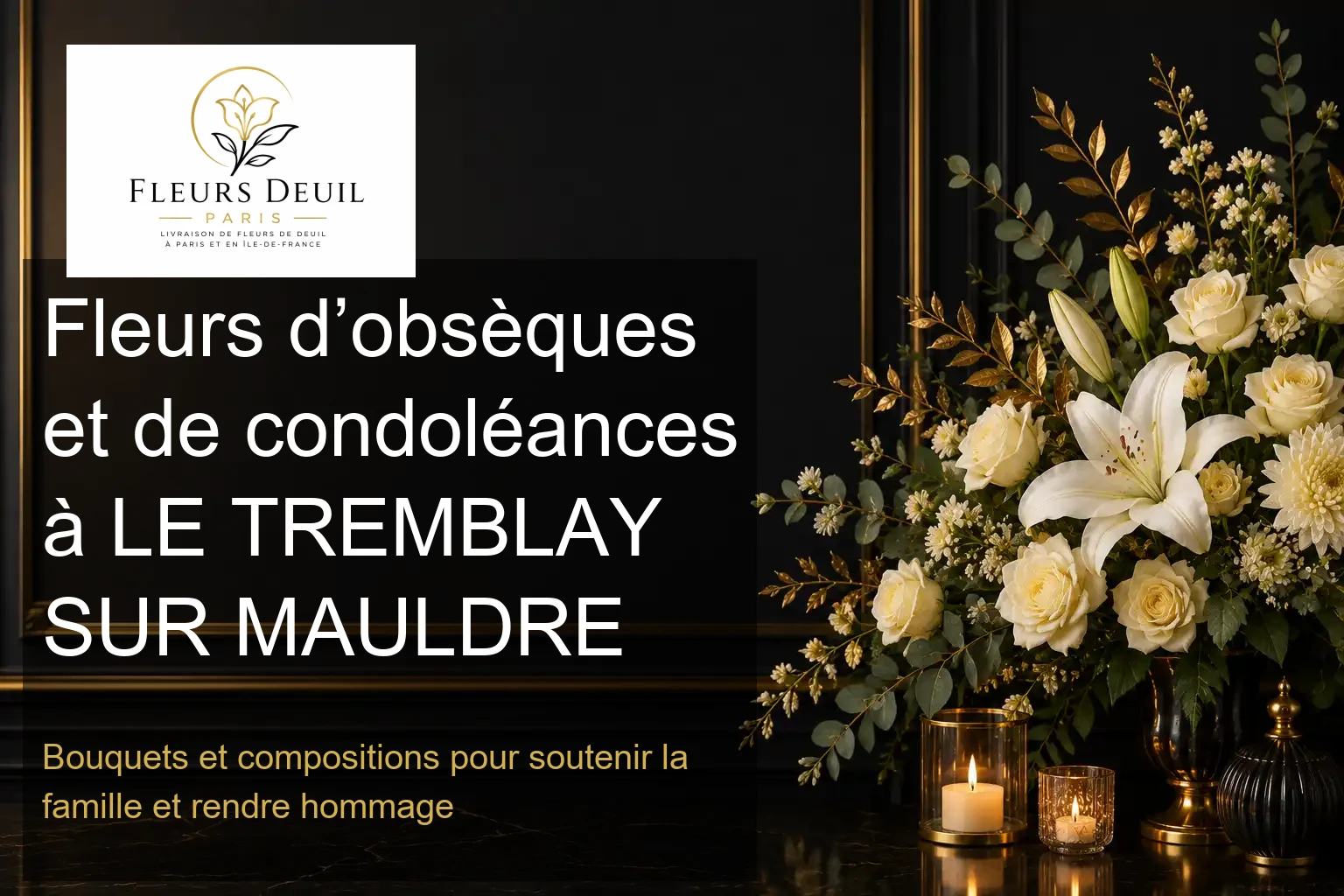 Fleurs d’obsèques et de condoléances à LE TREMBLAY SUR MAULDRE