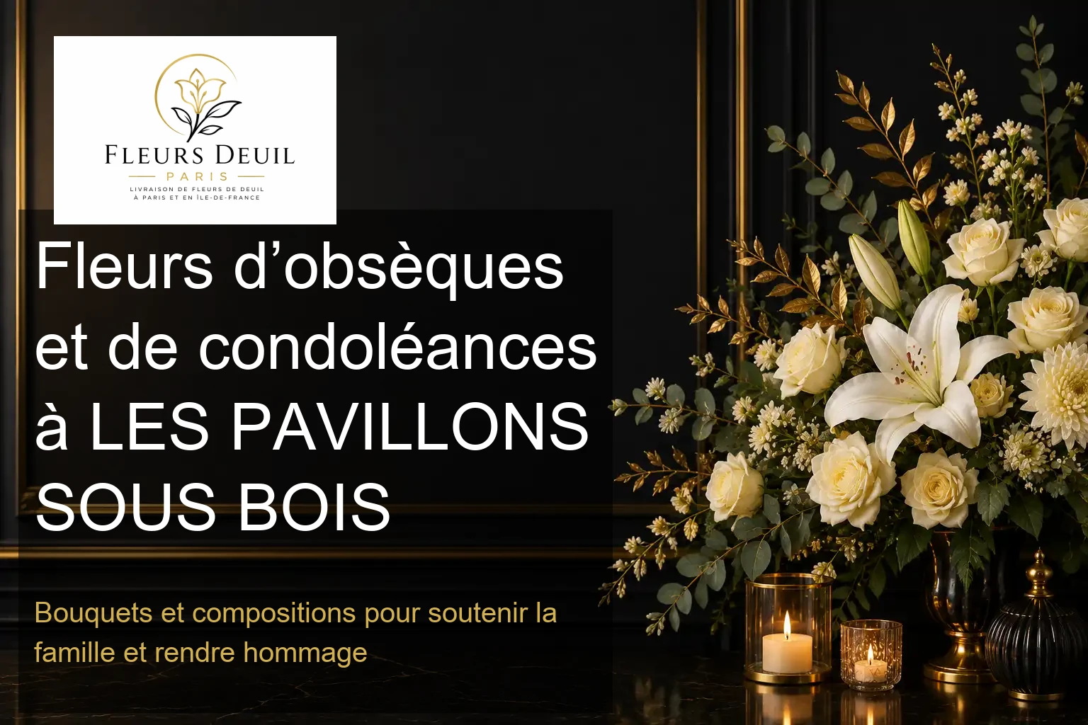 Fleurs d’obsèques et de condoléances à LES PAVILLONS SOUS BOIS