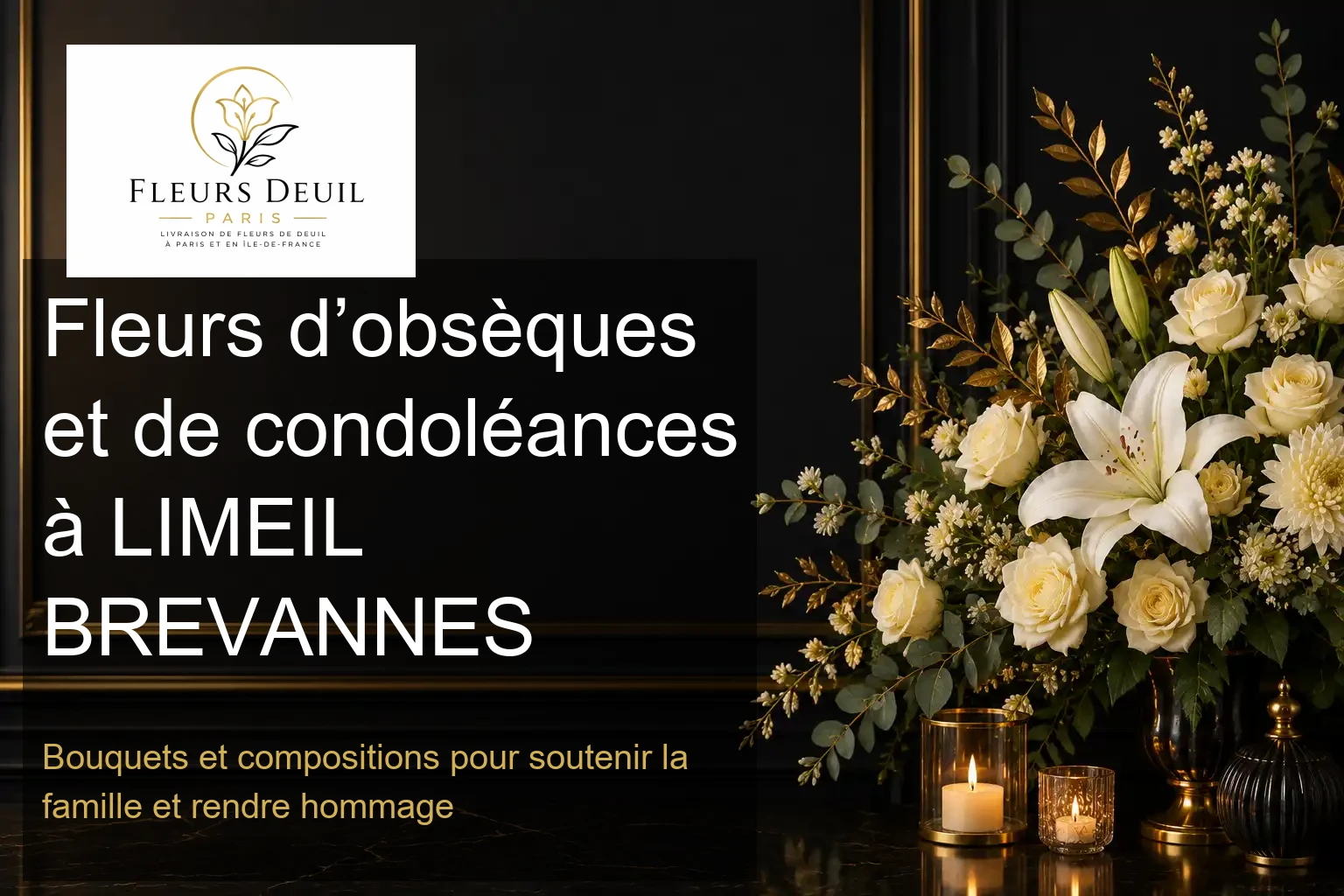 Fleurs d’obsèques et de condoléances à LIMEIL BREVANNES
