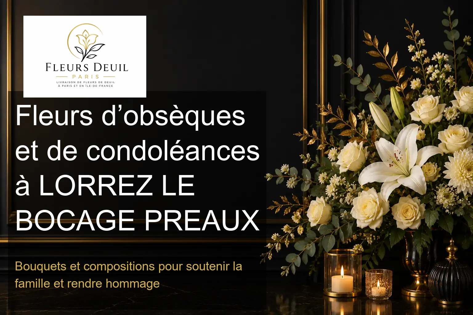 Fleurs d’obsèques et de condoléances à LORREZ LE BOCAGE PREAUX