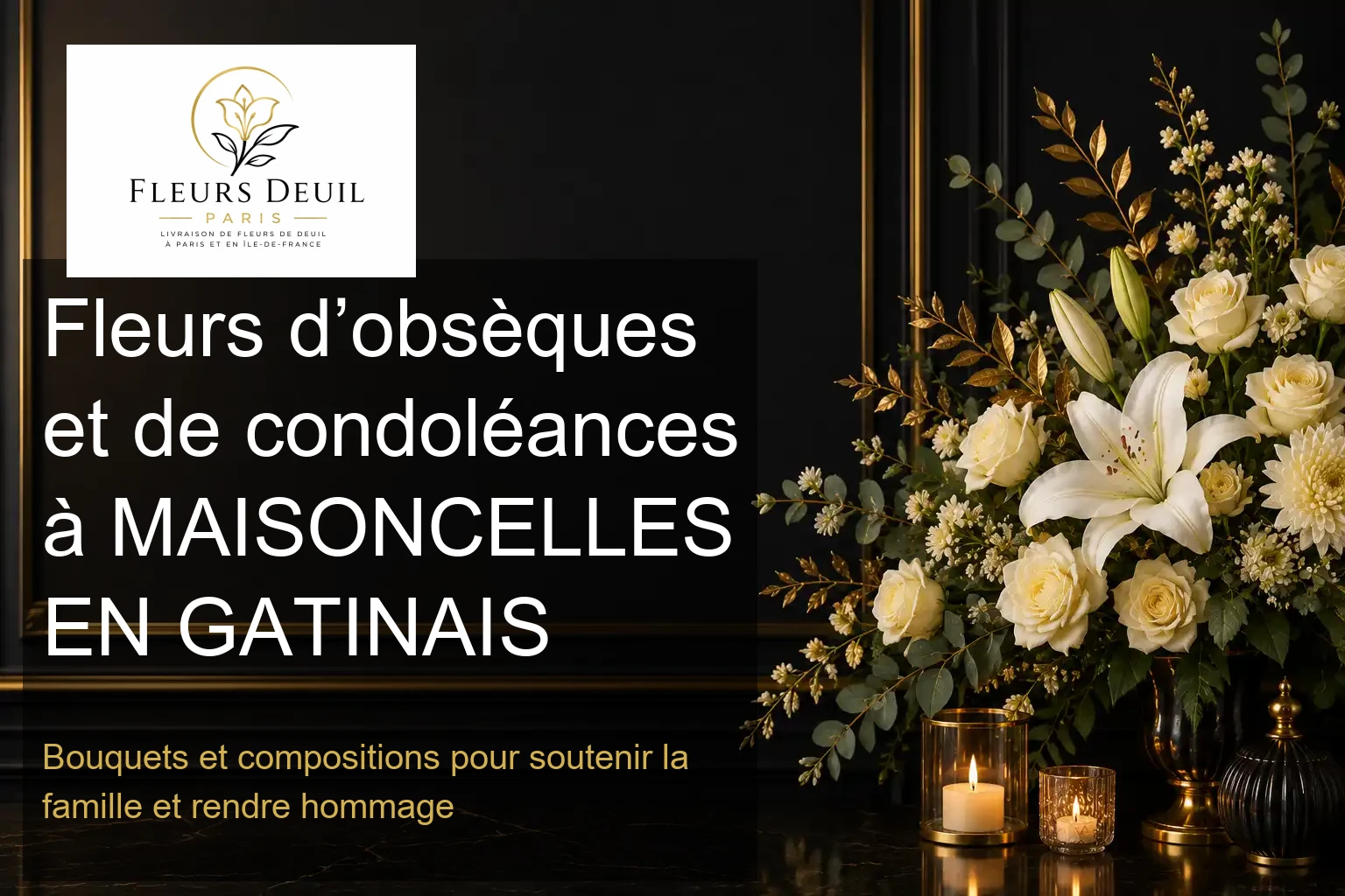 Fleurs d’obsèques et de condoléances à MAISONCELLES EN GATINAIS