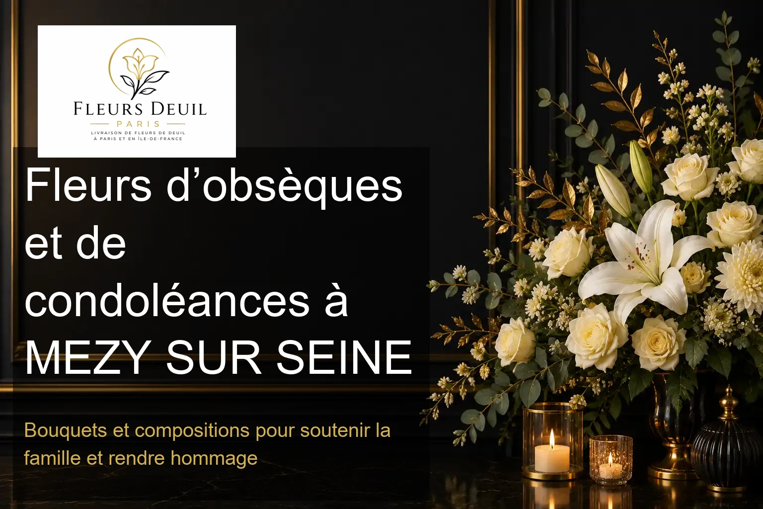 Fleurs d’obsèques et de condoléances à MEZY SUR SEINE