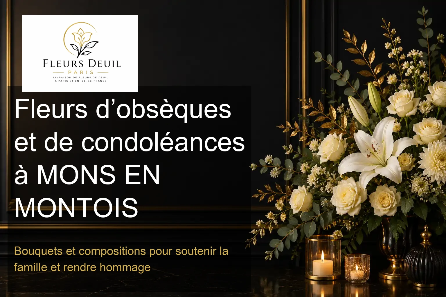 Fleurs d’obsèques et de condoléances à MONS EN MONTOIS