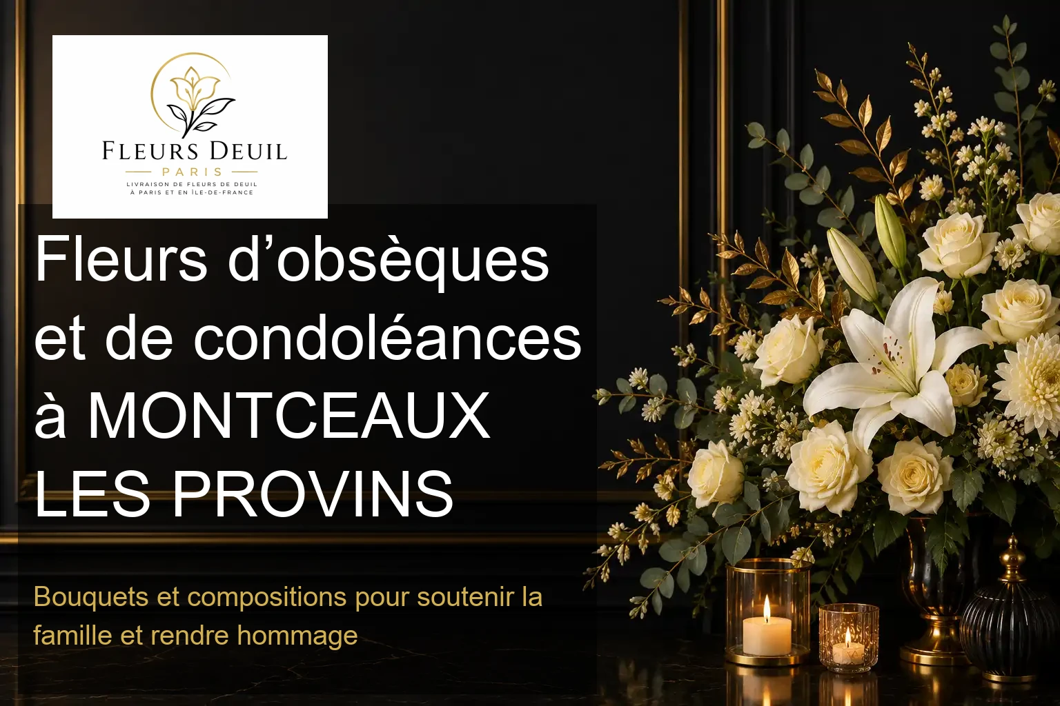 Fleurs d’obsèques et de condoléances à MONTCEAUX LES PROVINS